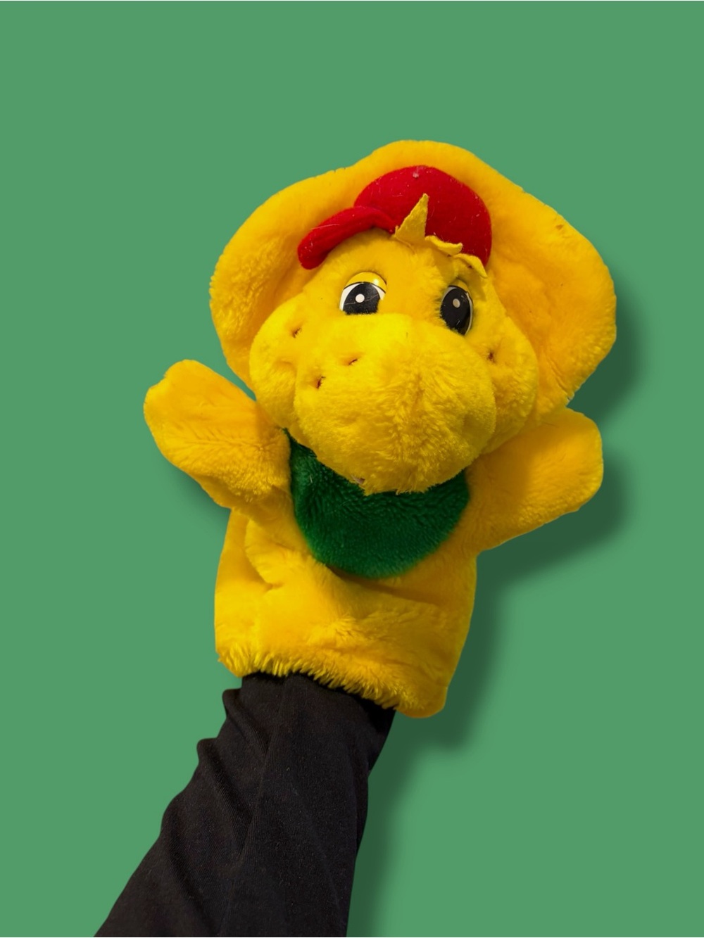 Vintage 1990s Barney BJ Hand Puppet